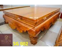 SẬP GỖ GÕ ĐỎ 2 TẤM NGUYÊN KHỐI SG002